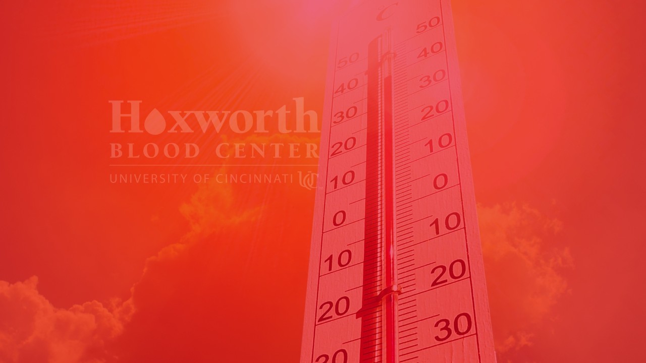 As the temperature rises, the blood supply falls