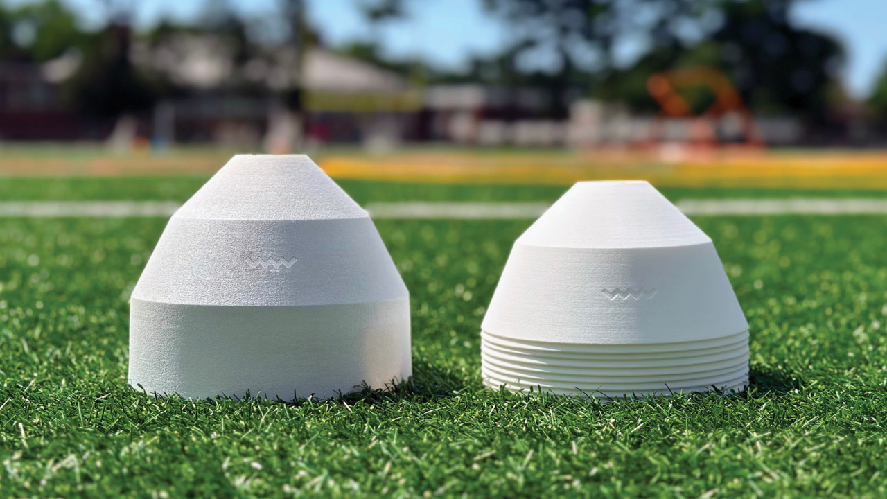 WIN WIN Athletics flag football kit cones. 