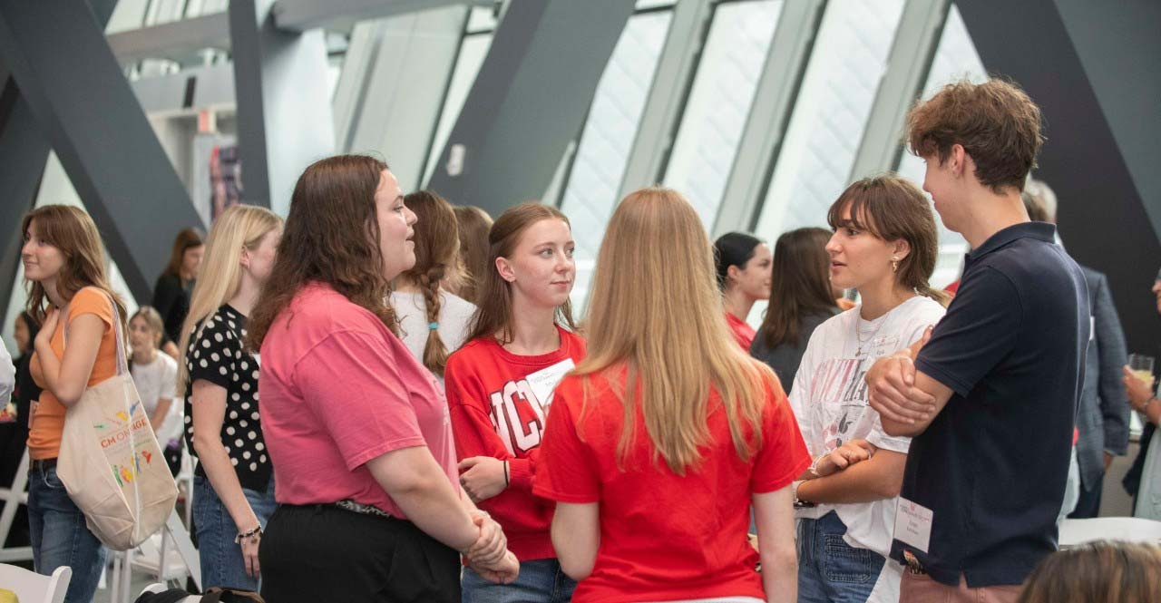 HHS students at the 2025 HHS reception