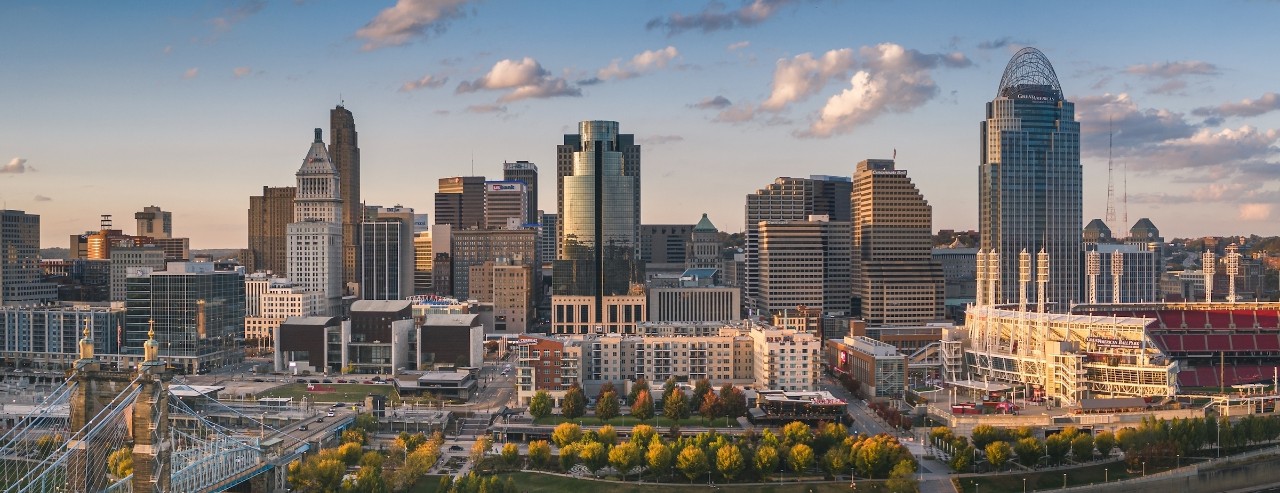 Cincinnati skyline. Photo/Mariana Ianovska via Adobe Stock