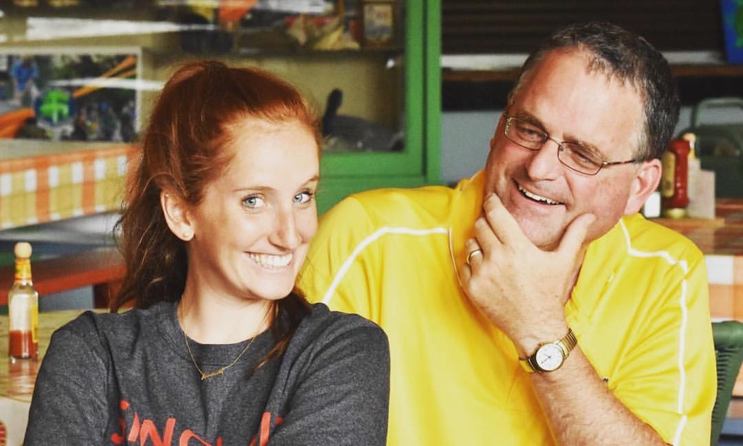 Rosie Paulik (left) with her father, former UC Clermont professor Buz Ecker