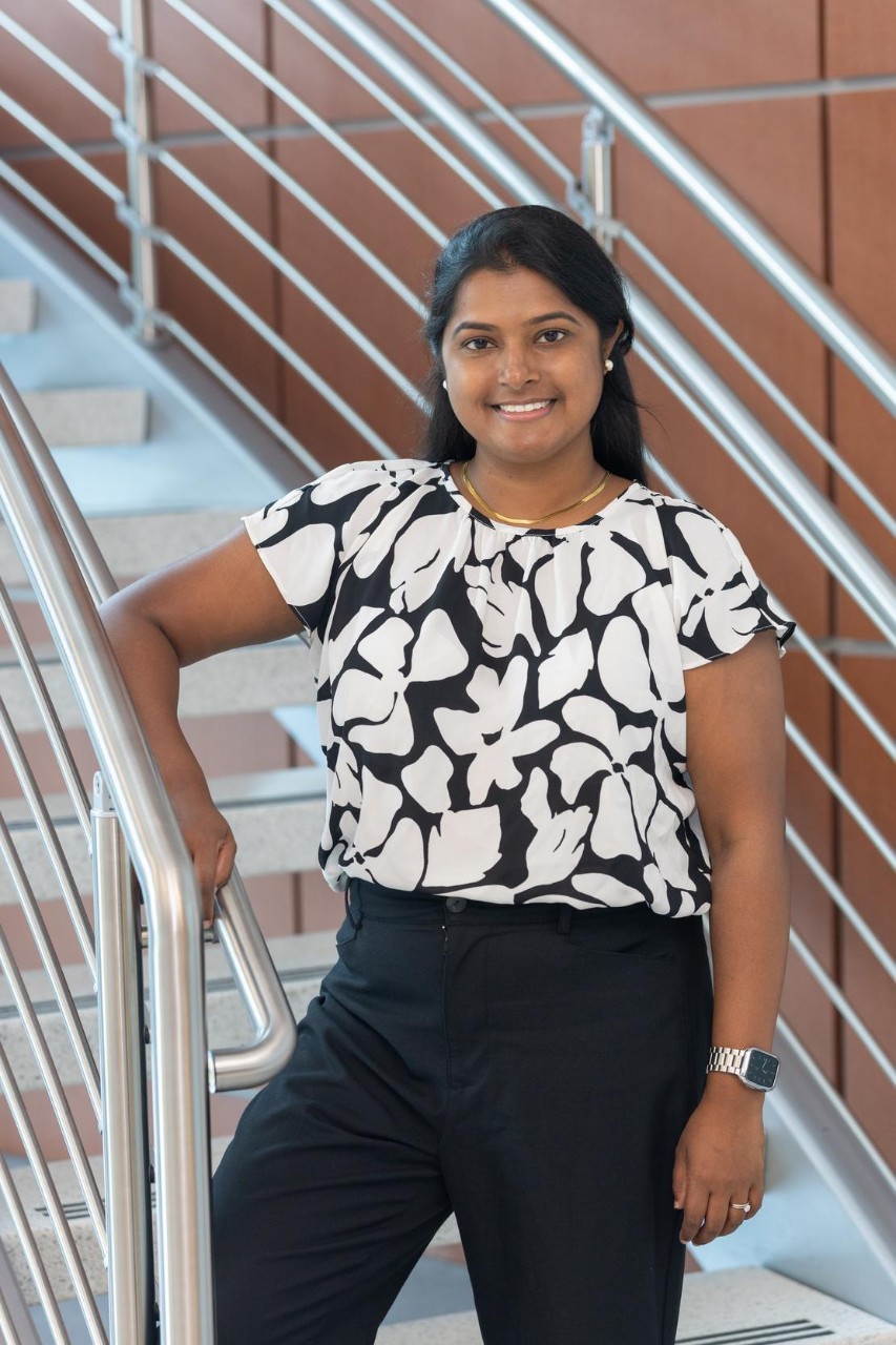 Annabelle Anandappa, MD, a Cancer Center physician researcher who just received two major national research awards to fund her work as a young investigator, works in her lab in Cincinnati Children's.