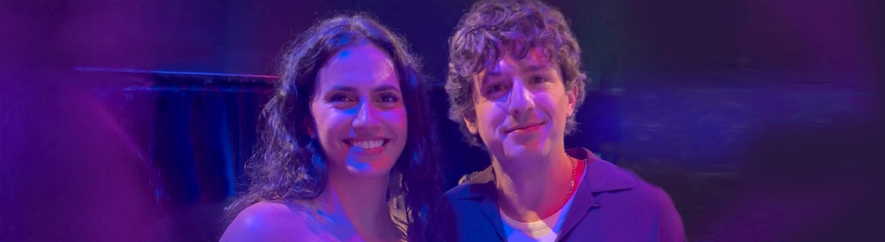 Charlie Puth and Ava Camaj at BIC INKubator Music Contest. 
