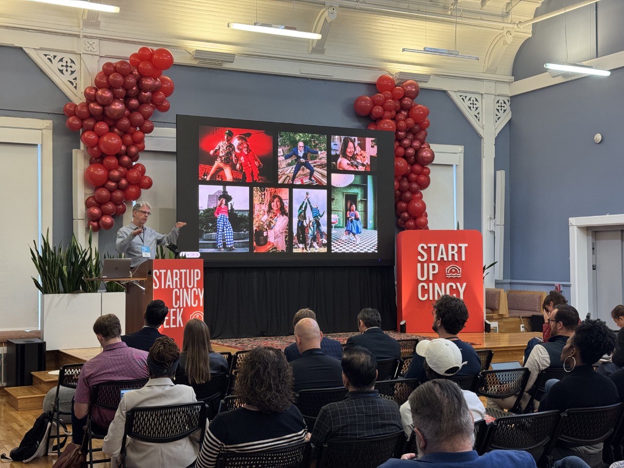 Presentation during StartupCincy Week 2025. Photo/Brennen Rottmueller