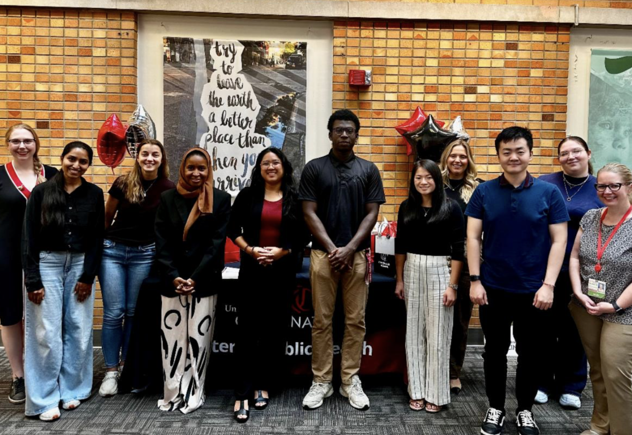 Group photo of students and mentors in the UC MPH Alumni-Student Mentorship Program