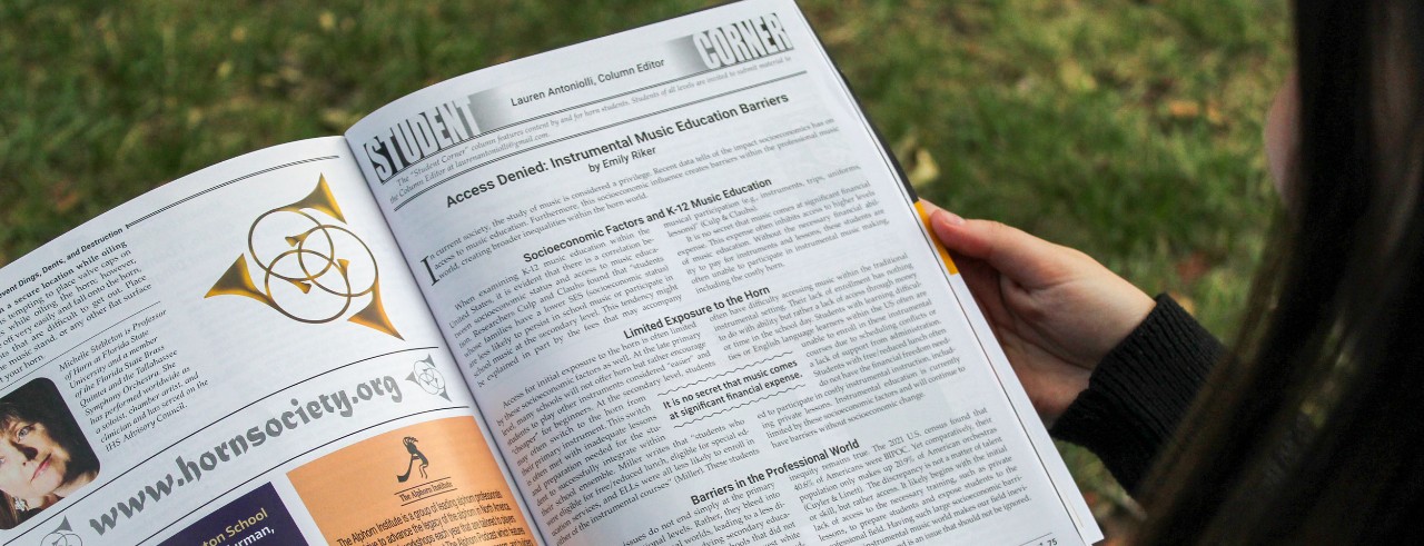 Photo of Riker's published article.