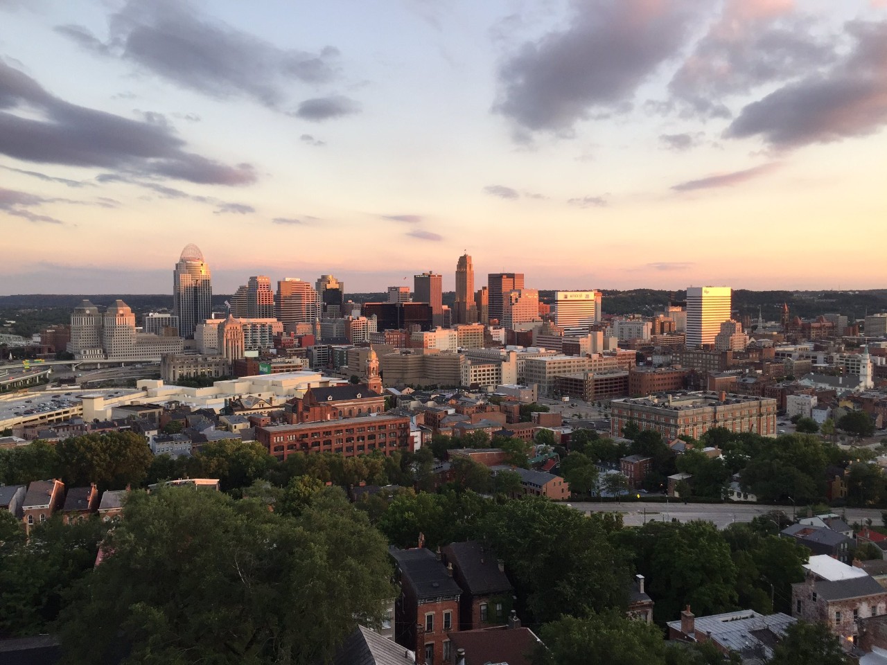 View over downtown Cincinnati. Photo/UC Marketing + Communications