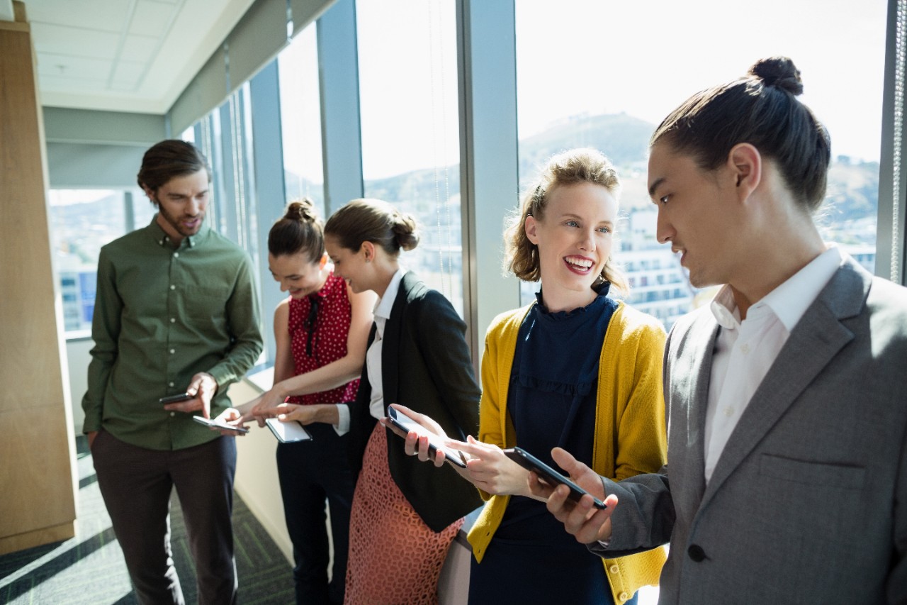 Startup employees in an office. Photo/WavebreakMediaMicro via Adobe Stock