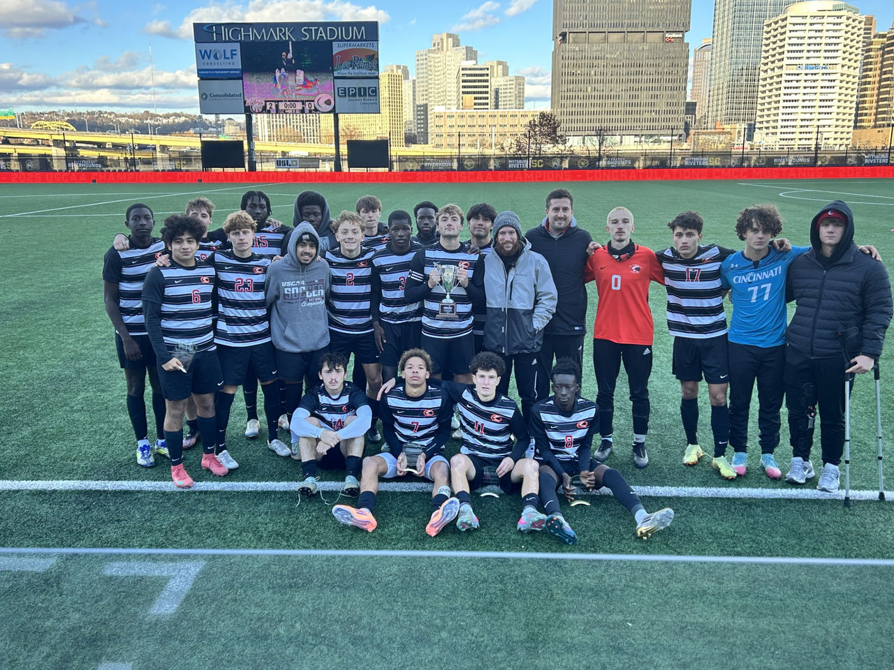 2025 UC Clermont men's soccer team at the USCAA national tournament