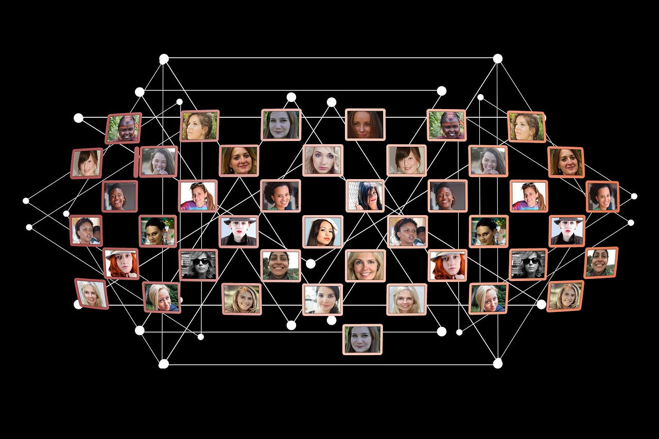 Image of people in a network.
