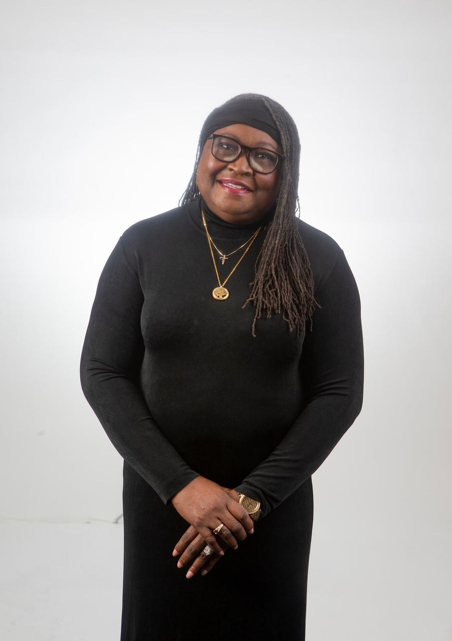 Karen Bankston,Bridge photo shoot for UC Magazine, in studio. UC/ Joseph Fuqua II