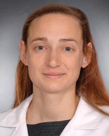 KRISTINE KARKOSKA WITH UC LAB COAT   IM HEM/ONC