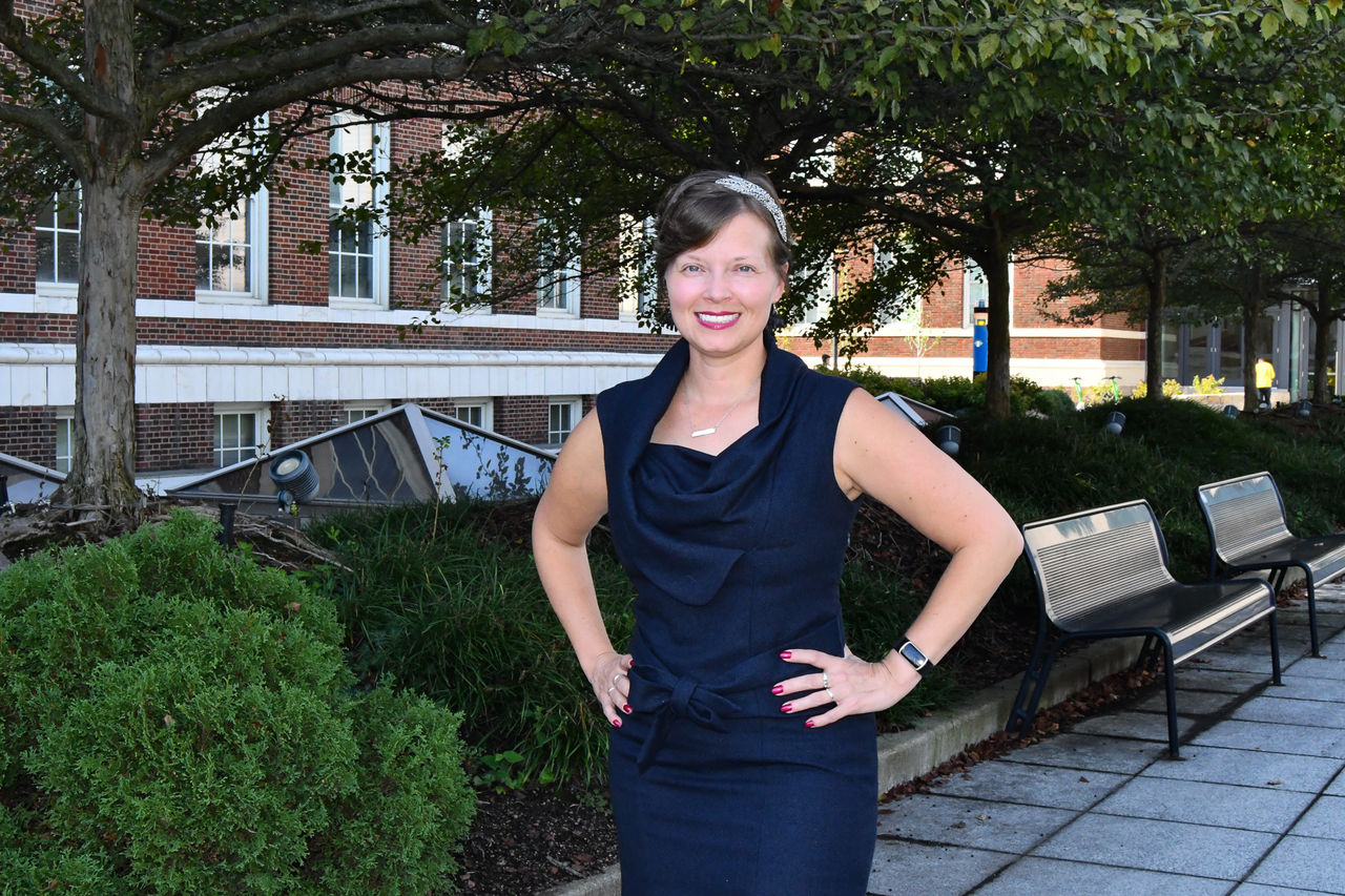 A portrait of Kathleen Grogan.