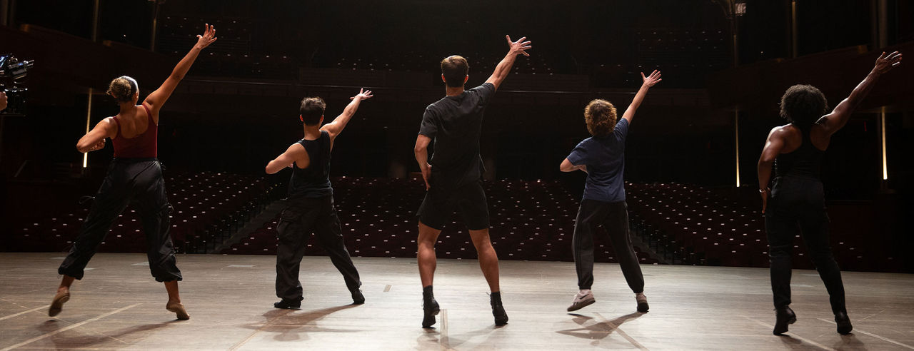 CCM Musical Theatre students performing on stage
