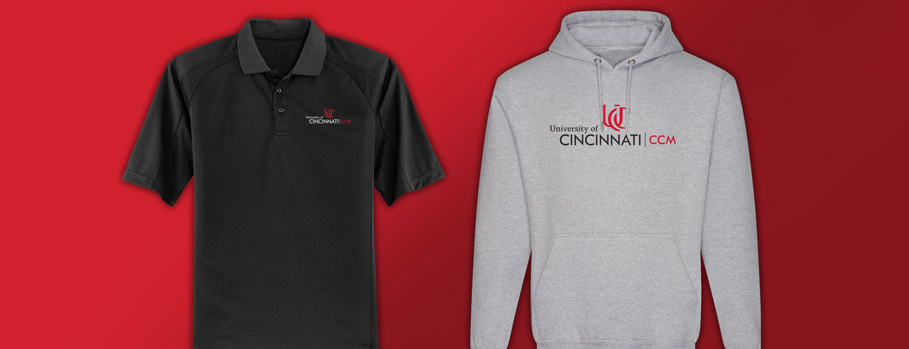 CCM black polo and grey hoodie on sale now