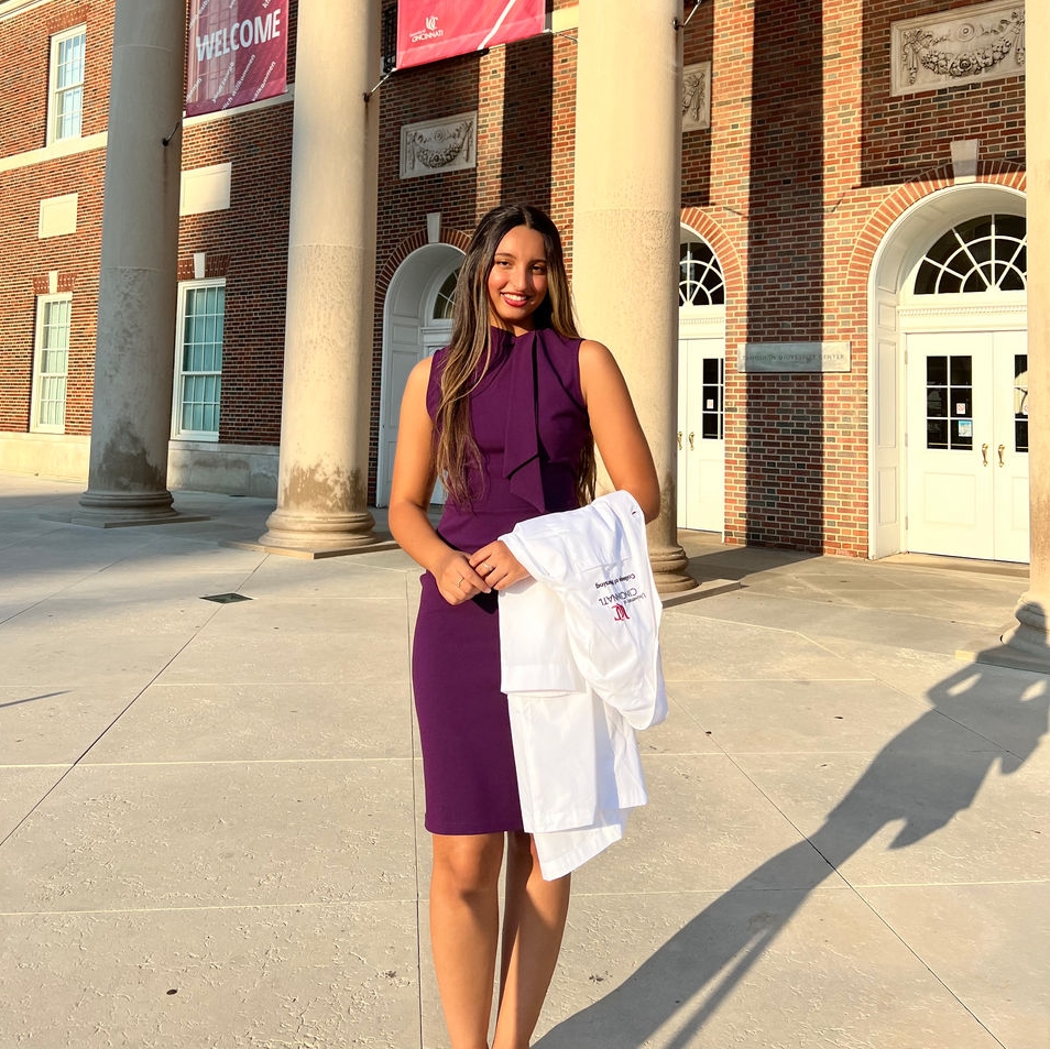 Yara Chaouali at her White Coat Ceremony