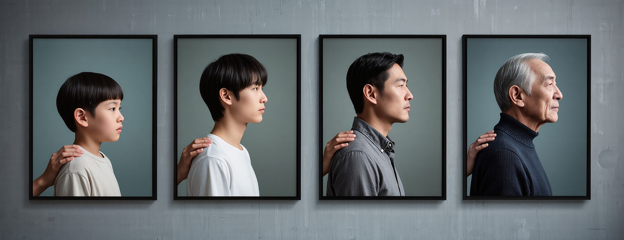 Portrait of someone in different generations. Photo/Canto