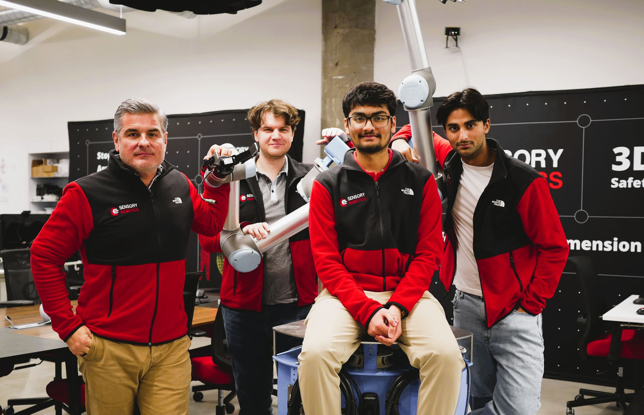 Sensory Robotics team and coop students. 