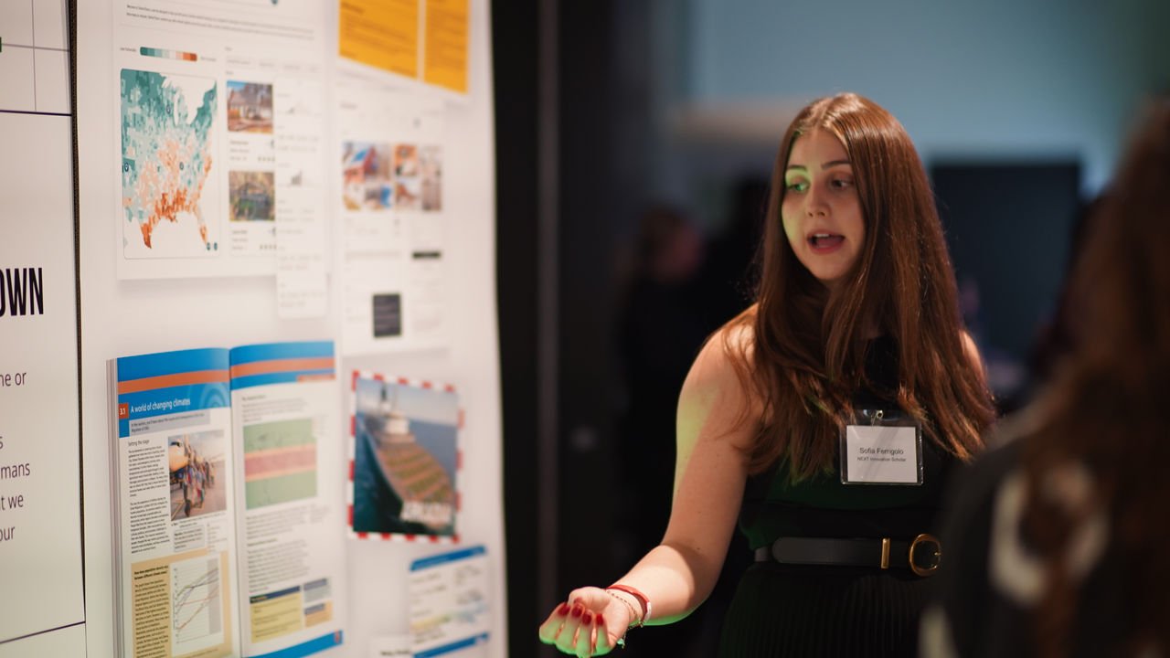 Ferrigolo giving a presentation