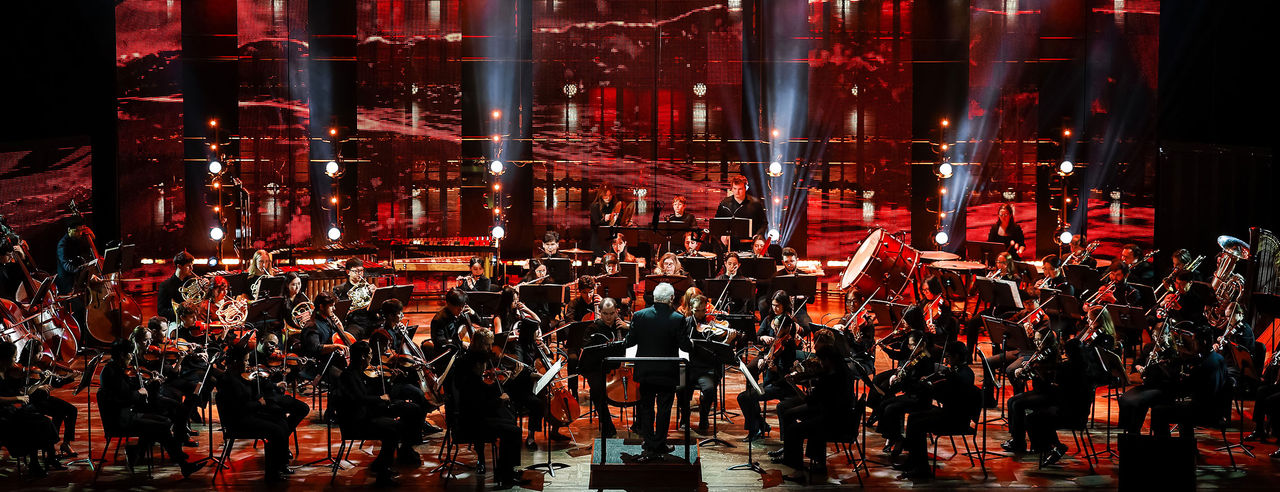 CCM Philharmonia performs on stage during Moveable Feast