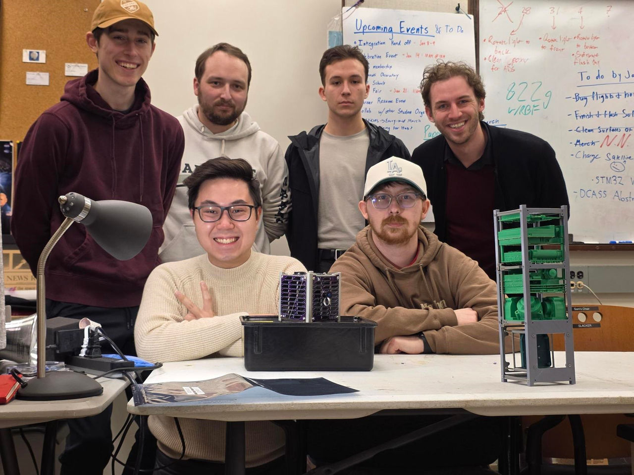 CubeCats current team members group shot. 