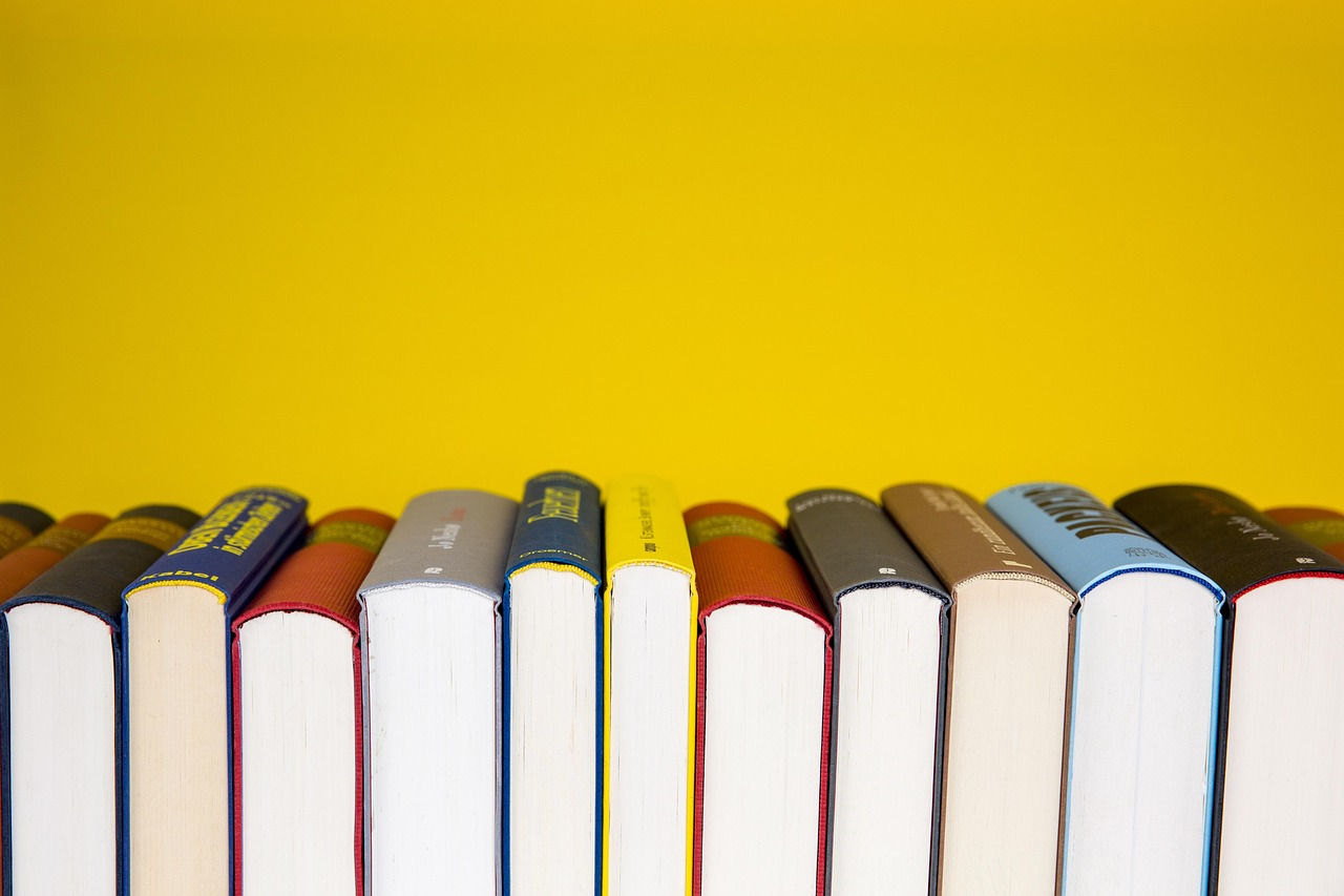 Image of stacked books.