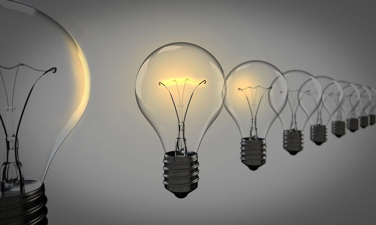 String of lightbulbs.