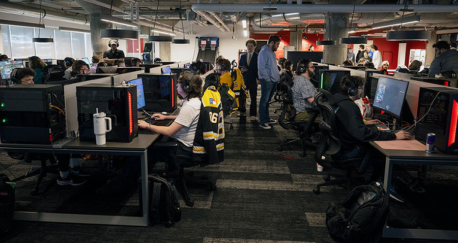 Ohio Cyber Range Institute's Capture the Flag event at the 1819 Building in 2025.