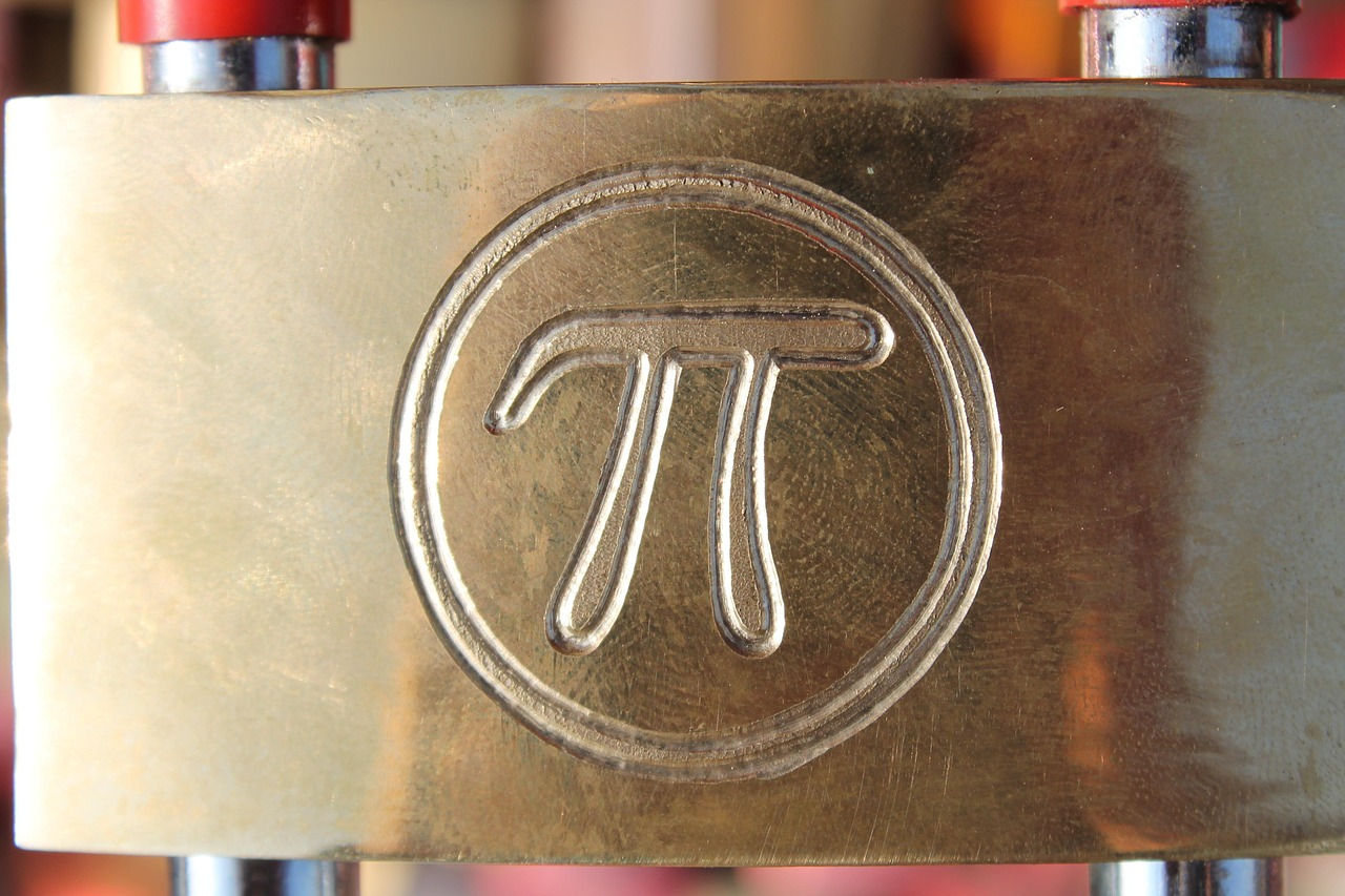 The symbol for Pi. 