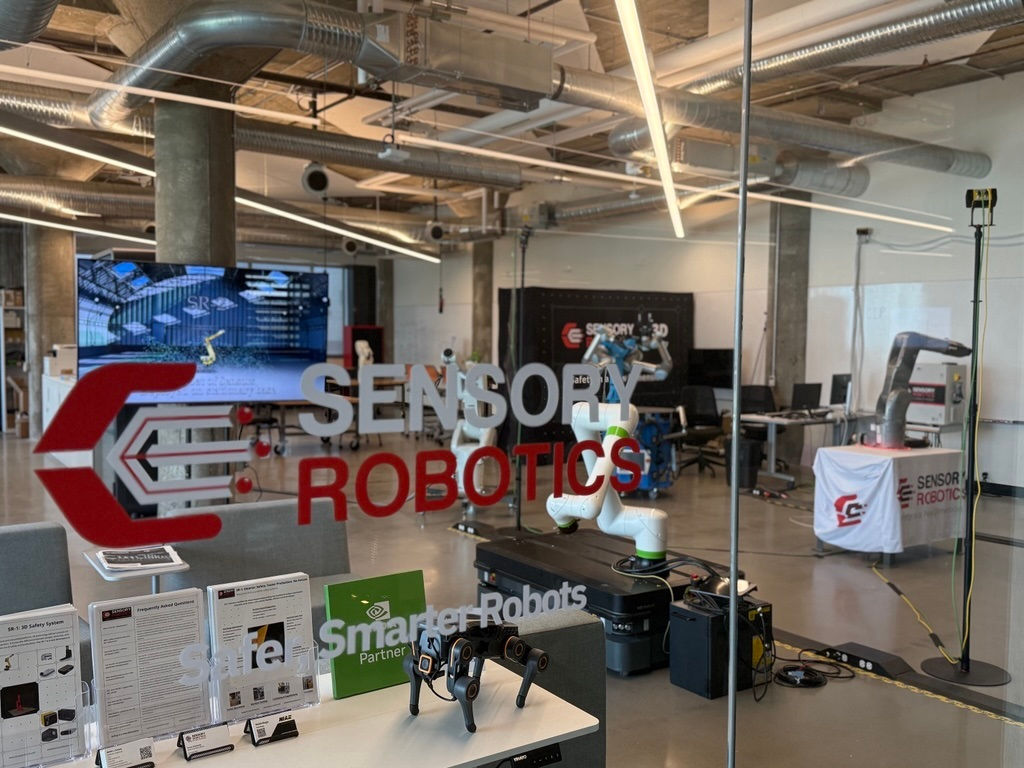 Robots inside the Sensory Robotics office