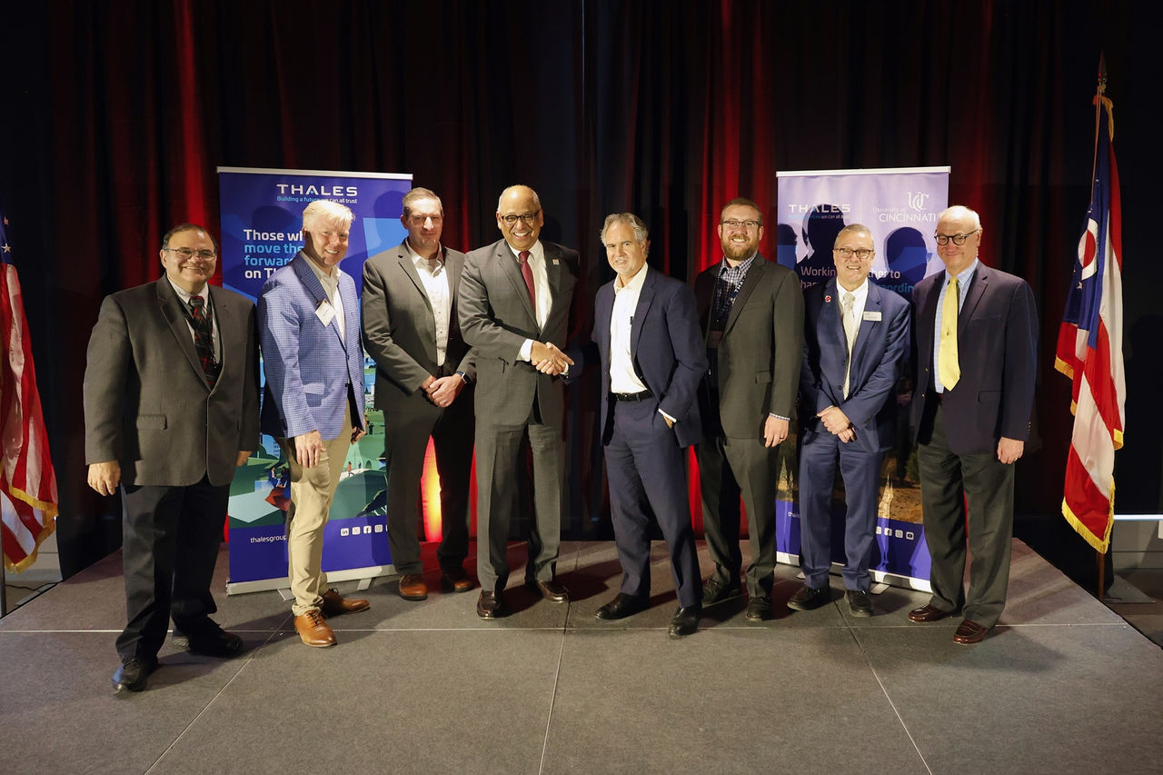 UC and Thales leadership at the opening remarks.