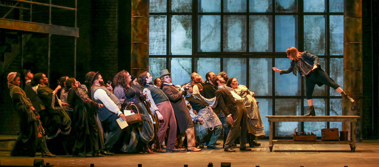 The ensemble of "Sweeney Todd"