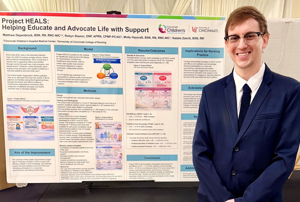 Matt Depenbrock presenting his project