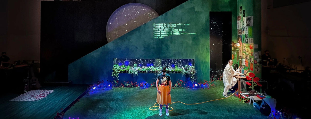 R.U.R. A TORRENT OF LIGHT - Stage Design by Cameron Anderson