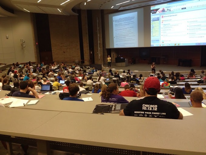 DTS has completed wireless upgrades in many student-centered locations including residence halls, classrooms, and lecture halls such as Zimmer Auditorium, pictured above.  