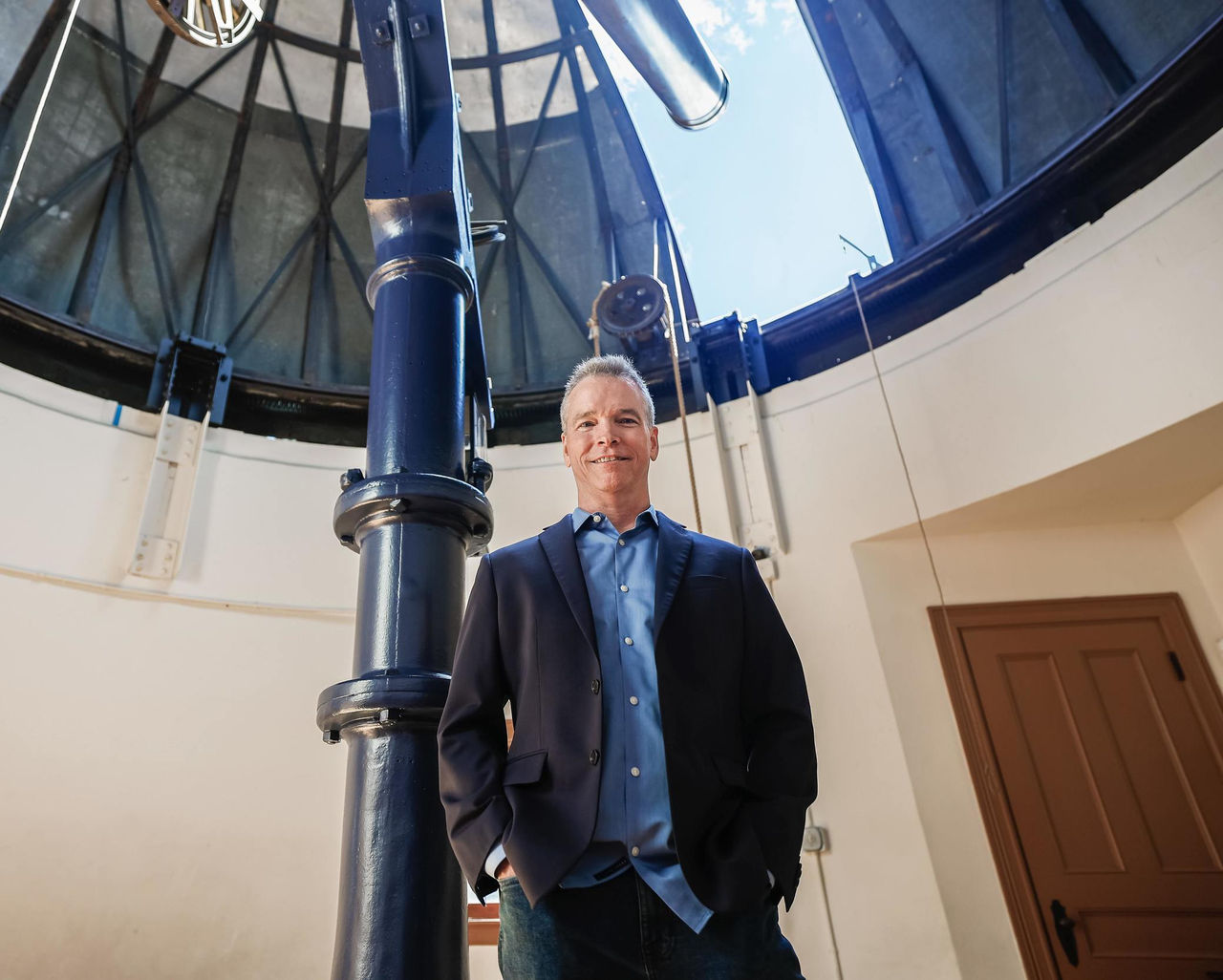 Paul Smith is pictured in the Cincinnati Observatory.
