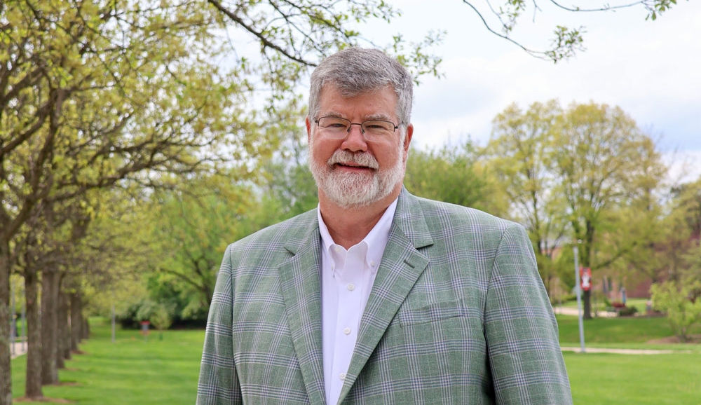 Mark Brueggeman on the UC Blue Ash campus