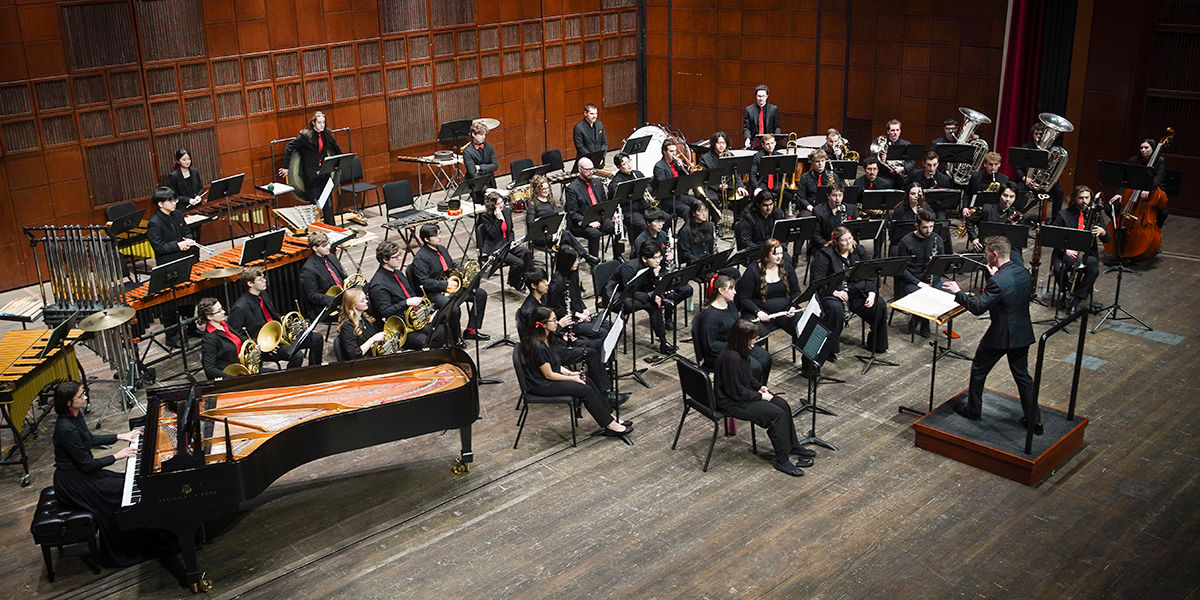 CCM Wind Symphony. Photo by Mark Lyons.
