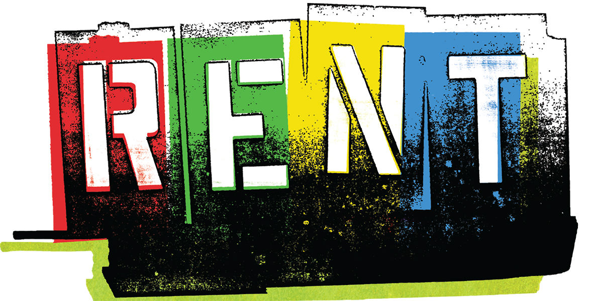 Logo for "RENT." 