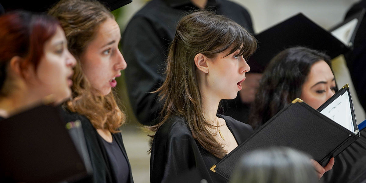 CCM Choral Studies. Photo by Mark Lyons. 