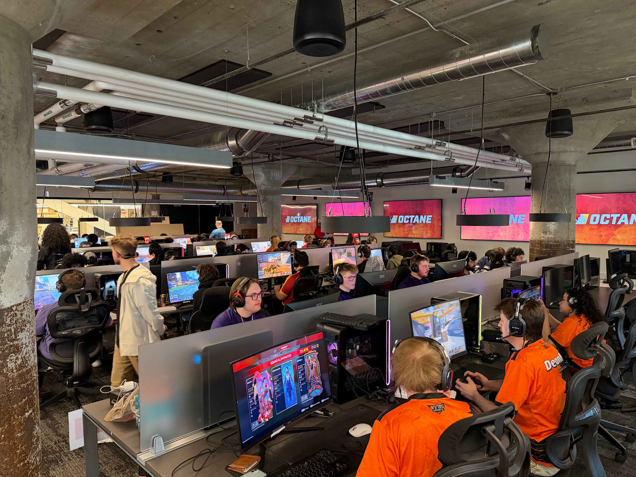 Competitors gaming during the Queen City Challenge. Photo/Owais Mohammed