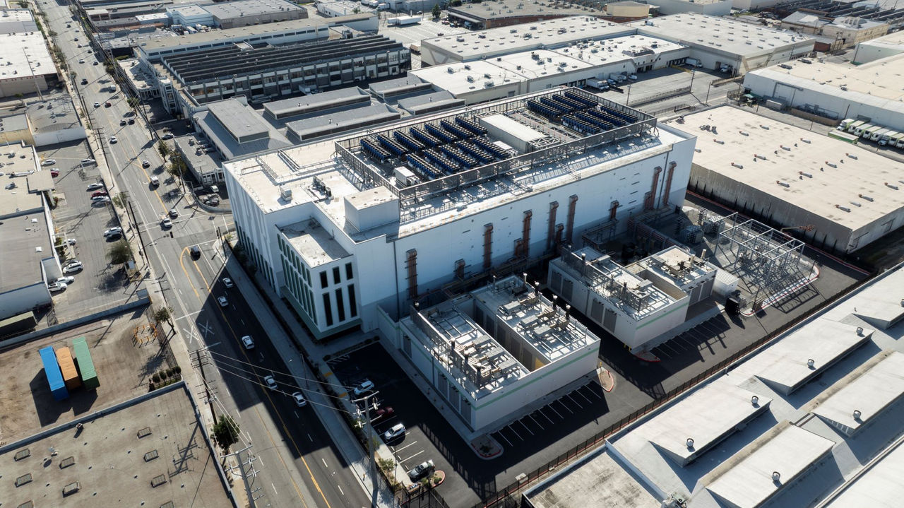 Image of a data center in Vernon, California