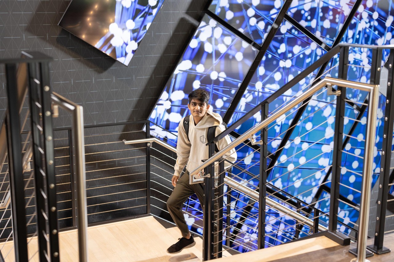 A UC student at his co-op at Kinetic Vision. Photo/Matt Witherspoon
