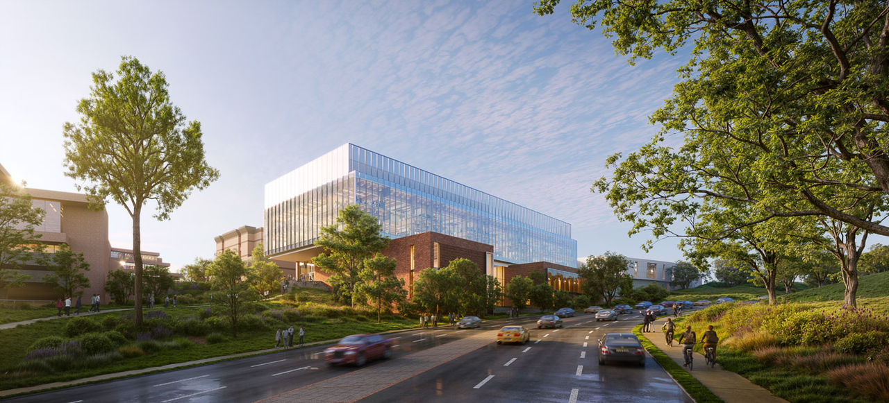 An artist's rendering of UC's new STEM Academic Facility.