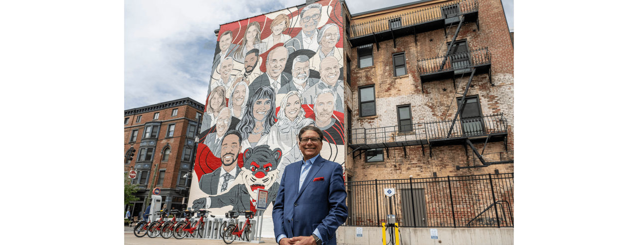 Vin Dham at the 2026 UC Alumni Celebration Mural