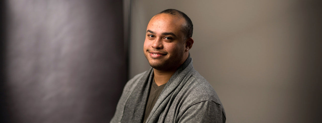 A portrait of Jordan Davis, CCM's incoming Assistant Dean of Admissions. Photo/Brandon Parigo