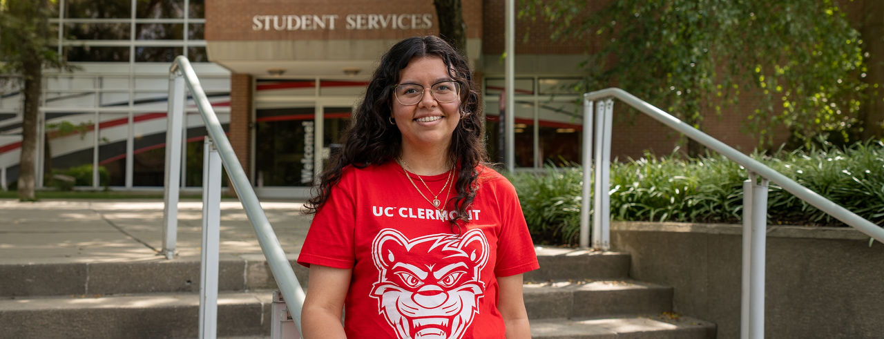 UC Clermont alumna Marlene Galvan on campus. 