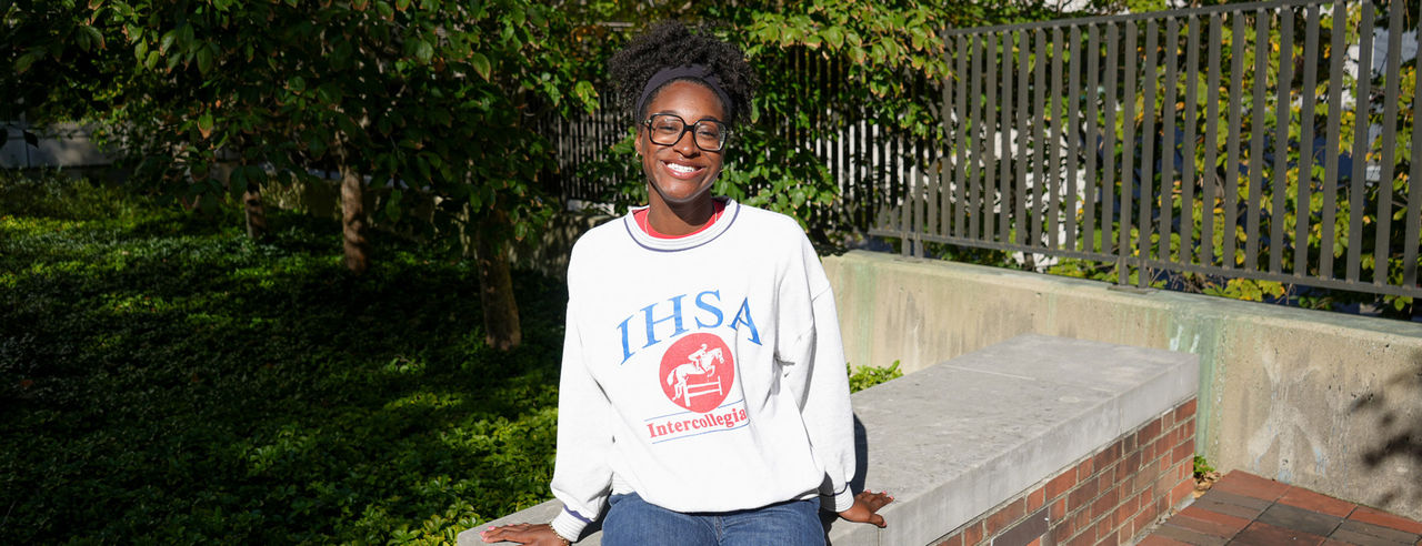 Kendyll Roberts-Rosser outside on a sunny day