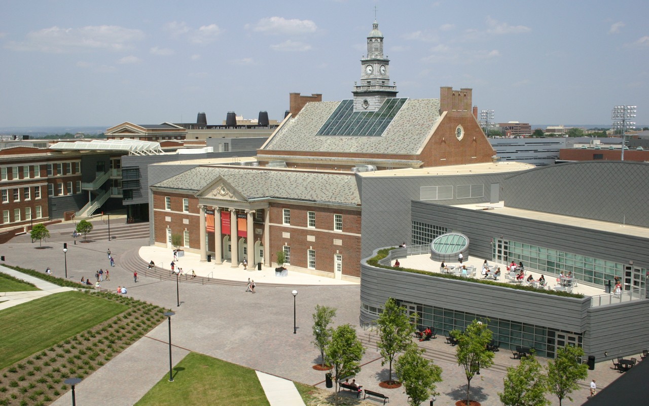 Tangeman University Center aerial shot