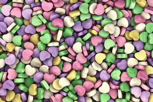 candy valentine hearts